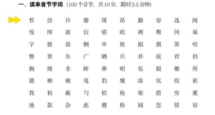 普通话考什么类型的题目_普通话有哪些题型_普通话题目分类