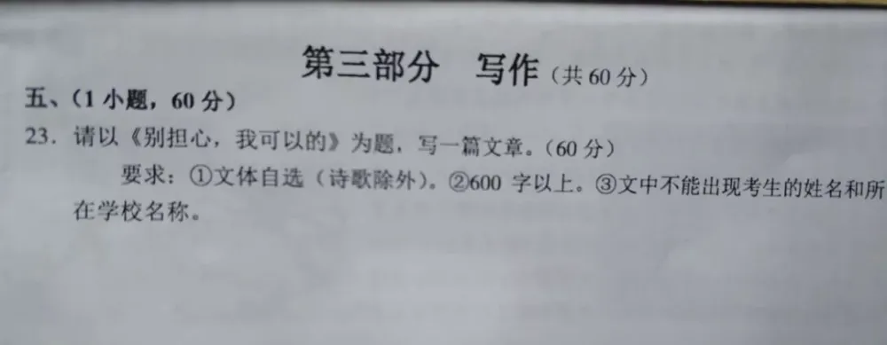 中考题目语文2023_中考语文题目_中考题目语文作文